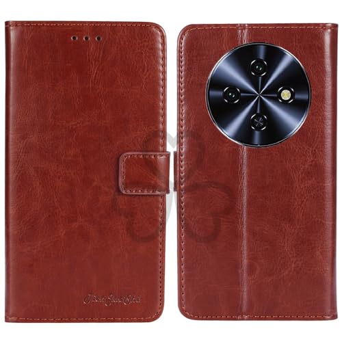 TienJueShi �u���E�� �r�W�l�X ���g�� �ω��� �X�^���h ���z TPU Silicone �V���R�[�� ���U�[ ���� Case Cover �J�[�h���[ �J�o�[ �P�[�X �|�[�` �蒠�^ ���eOukitel C5 6.52 inch