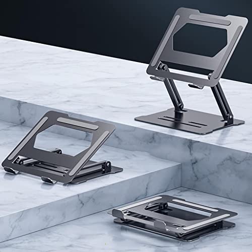 Soporte de computadora portátil de aluminio base elevada plateada 7