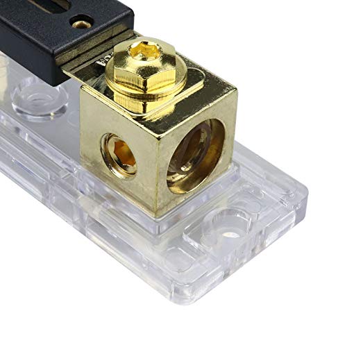 Zookoto 0/2/4 Gauge Awg Anl Fuse Block 200A Inline Anl Fuse Holder With 200 Amp Anl Fuses For Car Audio Amplifier (2 Pack) #TOP2