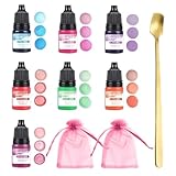 Hyleara Seifenfarbe Set 7 x 5ml, Kerzen Farbe, Flüssig Seifenfarben Färbende für die DIY Seifenherstellung, Badebomben, Kerzen, Raumdüfte, Seifen Farbe