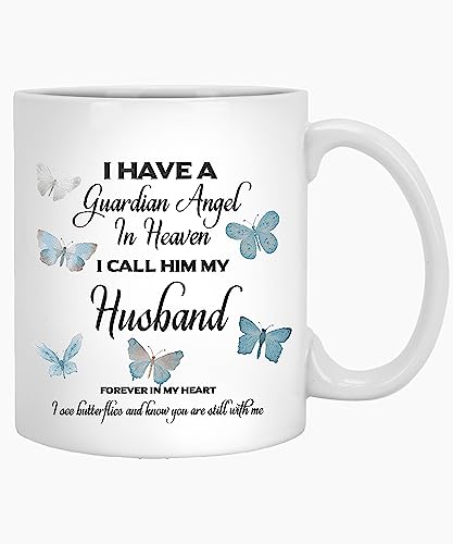 Coffee Mug Memorial I Have a Guardian Angel in Heaven