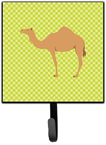 Caroline's Treasures BB7643SH4 Arabian Camel Dromedary Green Leash or Key Holder, Wall Hooks, Key Hooks Holder, Coat Rack Wall Mount, Coat Hooks, Hooks for Hanging Keys, Towels, Aprons, Leashes, image 2
