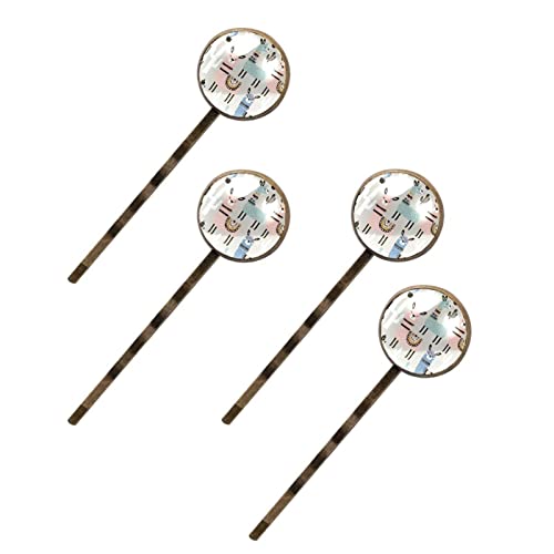 Épingles à cheveux alpaga cactus (lot de 4) stylées pour sublimer vos coiffures quotidiennes