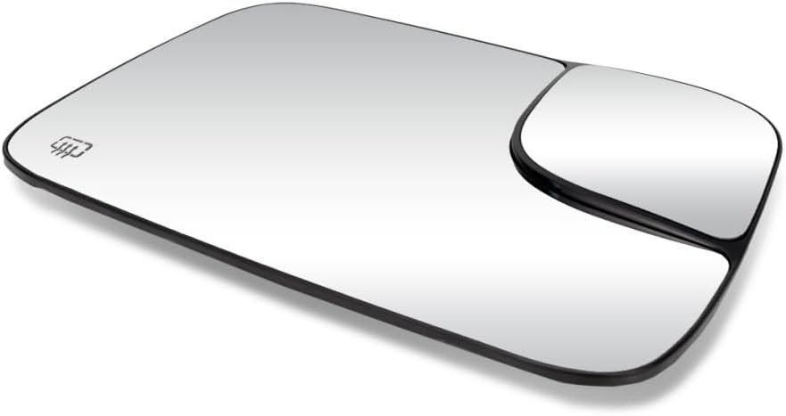 For 2003 2004 Dodge Ram 2500/3500 Mirror Glass Passenger Side | Heated w/Towing Package - w/Backing Plate | Flat Glass Type All Cab Types Full Size | For 5086218AA, CH1325120