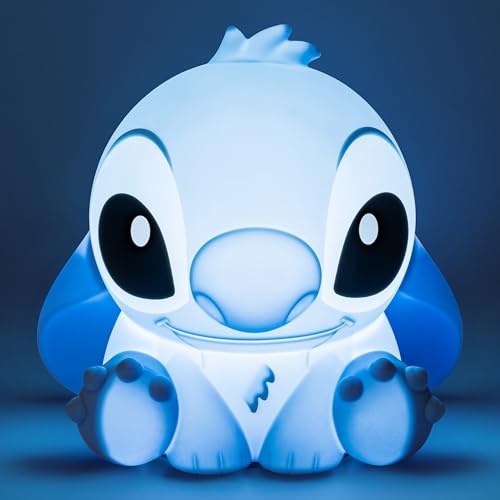 Stitch Squishy lampa – oficjalna licencja Disneya wolnostojąca lampa biurkowa, dekoracja pokoju gier i towar dla chłopców i dziewcząt, akcesorium prezentowe do pokoju zabaw i sypialni, Paladone