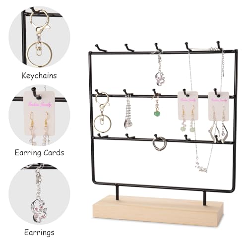 Ruinengda Earring Display Stand For Selling, 3 Tier Earring Rack Display Stand thumb #3