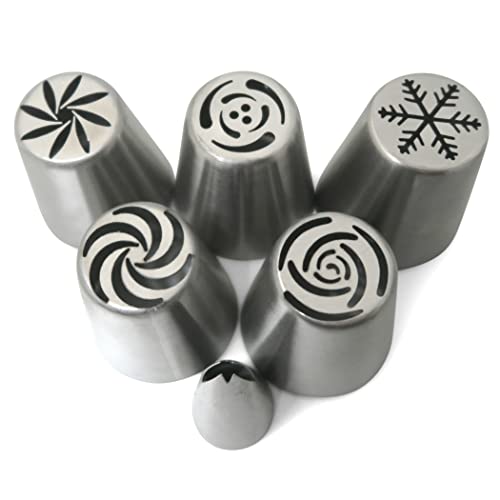 Wenburg Spritztüllen Set - 29 teilig - Verschiedene Spritzbeutel mit Tüllen Profi - Backset mit vielseitigem Zuberhör für Torten Dekoration… – Ansicht 5