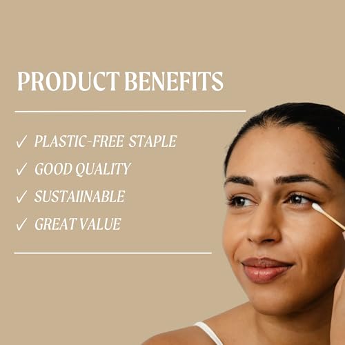 UpCircle Bamboo Cotton Buds - 200 Pieces - Sustainable, Plastic-Free, Fully Recyclable Ear Buds - A Staple For Any Bathroom - View 4