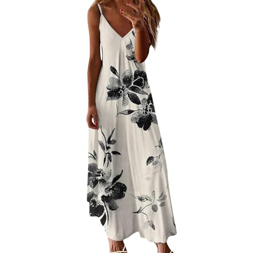 Robe d'été à imprimé floral style bohème longue et fluide pour femme