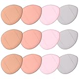 iplusmile Make Up Schwämme 12 Stück Kleine Puderquasten für Foundation und Mineralpuder Leichte und Handliche Kosmetiktools für Präzises Make Up bei Alltag und Events für Mädchen und Damen