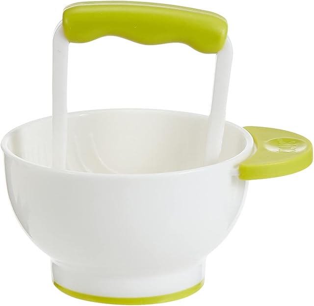 NUK Fresh Foods Masher & Baby Bowl | Baby Puree Maker | BPA-Free | Green