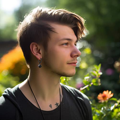15 Pairs Of Mens Earrings With Unique Designs Made Of Surgical Stainless Steel Variety Of Styles Such As Hoops Earrings, Studs, Cross Earrings Fashion Huggie Mens Earrings For Party Birthday Prom Christmas #TOP5