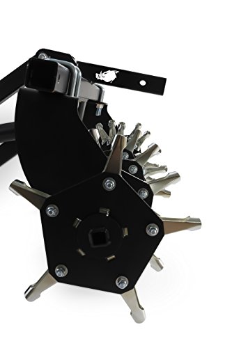 Black Boar ATV/UTV Plugger Implement, Aerates Ground by Removing Plugs, Allowing for Increased Air, Water Flow and Nutrient Absorption (66008)