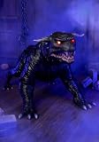 Fun Costumes Ghostbusters Terror Dog Animatronic Halloween Decoration, Haunted Animatronic with Lights, Sound, and Motion