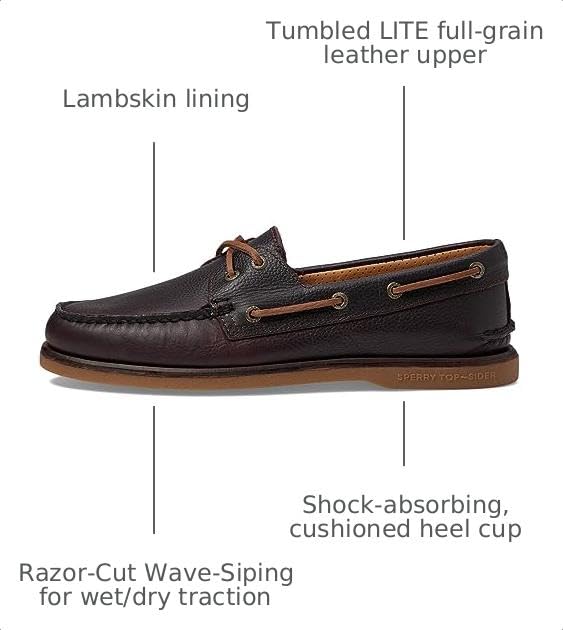 Image of Sperry Men's Gold Authentic Original 2-Eye