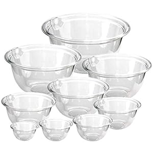 ナガオ ポリカーボネート ボール 耐熱 クックボウル 9サイズ セット 日本製" 