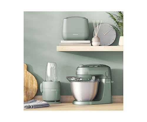 Kenwood MultiPro Compact – Robot da Cucina Multifuzione con Express Serve, Lama in Acciaio Inox, Dischi Affetta e Grattugia, Personal Blender 600 ml, Funzione Pulse, Verde Eucalipto (FDP23.380GR) - Immagine 1