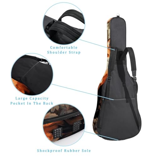 Housse de protection guitare imperméable avec rembourrage antichoc renard - 3