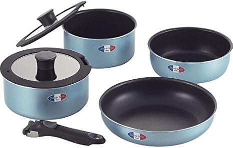 Amazon Co Jp ジャンヌ エコール 着脱ハンドル4点セット フライパン 鍋 人気 売れ筋 おしゃれ 結婚祝 小型 小さい 二人用 セット 新婚 二人暮らし 使いやすい フタ付き かわいい ブランド ワンタッチ 着脱可能 ホーム キッチン