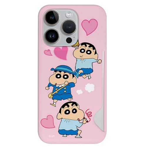 iPhone 16 Pro Max 用 ケース クレヨンしんちゃん 幼稚園 薄型 カード収納 スリム ハードケース 【日本国内発送】 Crayon Shinchan Malang Card Slim S1 Case スマホケース スマホカバー アイフォン