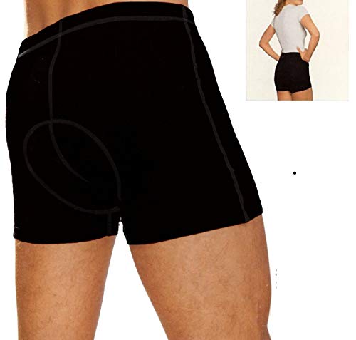 Unisex Cycling Biking Pilates Spinning Padded Liner Short (X-Large) Black #TOP5