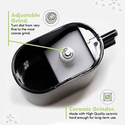 Peppermate Traditional Pepper Mill 723 - Turnkey High Volume Salt And Gourmet Peppercorn Grinder (White) #TOP1