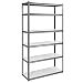 Muscle Rack UR4818HPSVL6 Boltless Storage Rack with 6 Shelves, 3000 lb Capacity, 48" Width x 84" Height x 18" Depth, Silvervein