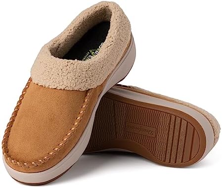 Dearfoams Women's Maple All Day Comfort Water Resistant Clog, Whiskey, 7 | Image 5