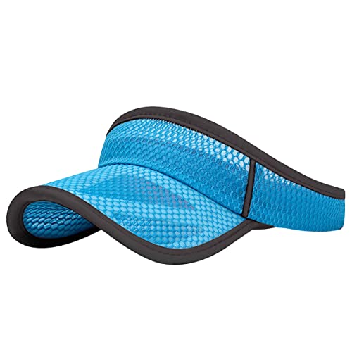 Image of Outdoor Sport Cap Wide Brim UV Protection Breathable Adjustable Baseball Cap for Beach Golf Running Tennis