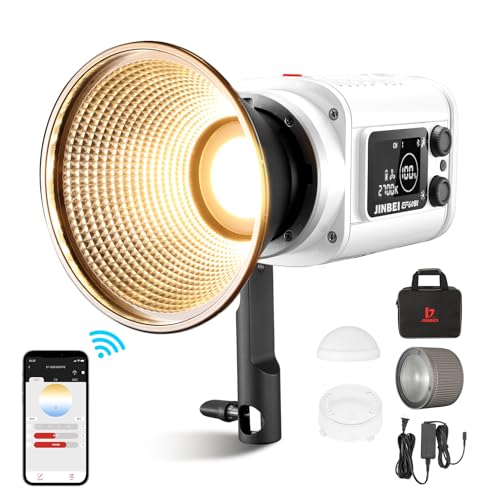JINBEI EF60RGB Luce Video 60W RGB Con Batteria 5000mAh – Controllo APP, Ra95 E Raffreddamento Silenzioso - 5