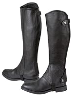 Covalliero Minichaps Elasto Leder Elastikeinsatz, schwarz, L, 324032