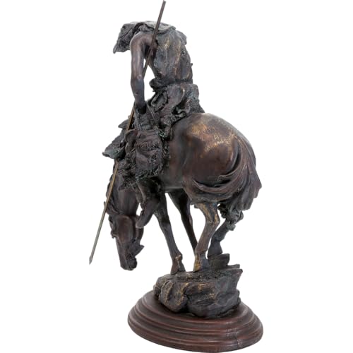 Estatua Decorativa Guerrero Western Bronce 15.3 in miniatura 6