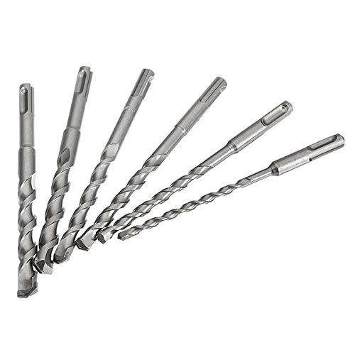 Set di 6 punte per trapano elettrico da 6 a 16 mm, punta in carburo da 160 mm, attacco SDS Plus