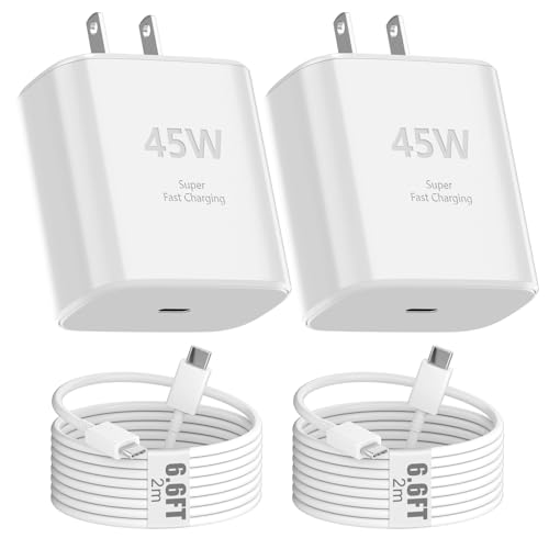 fgofoc 45W USB C iPhone 17 Super Fast Charging iPhone 17 Pro Max Fast Charger Block with 6.6ft Long Type C Charging Cable Cord for iPhone 17/17 Plus/17 Pro Max/16/16 Pro/16 Pro Max/16 Plus/15 Pro Max