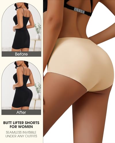 Image of Butt Lifting Panties Padded Underwear for Women Seamless Hip Enhancer Tummy Control Shapewear Briefs