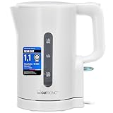 Bollitore Clatronic 1L | 900W | Senza BPA | Comando con una sola mano | Indicatore del liv...