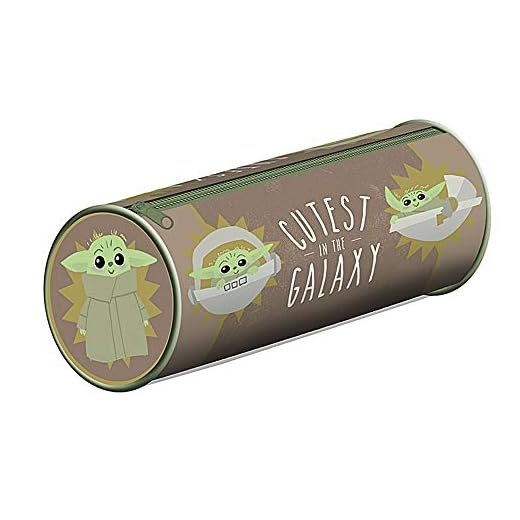 Funda para lápices de PVC de Star Wars The Mandalorian Cutest en la galaxia con cremallera