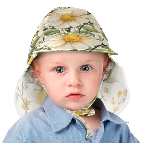Baby Boys Girls Sun Hat Baby Boys Beach Caps Girl UPF 50+ Neck Flap Travel Essentials2