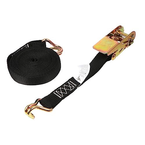 BESPORTBLE 1set Heavy Duty Canoe Sup Strap Tension Belt for Kayak Roof Rack Tie Down with Hooks Design Space-Saving for Outdoor Equipment Securement