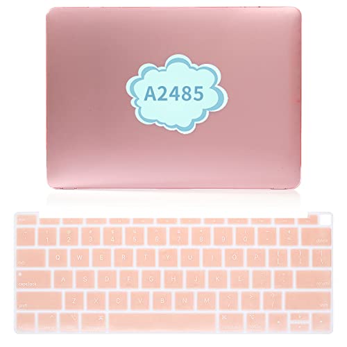 Antetek Capa rígida de cristal compatível com MacBook Pro de 16 polegadas versão 2021 A2485 M1 Pro/M