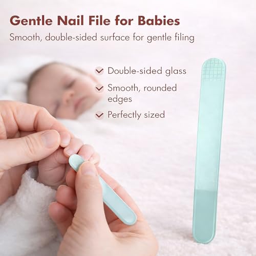 Baby Nail Kit, 4-in-1 Baby Nail Care Set with Cute Case, Baby Nail Clippers, Scissors, Nail File & Tweezers, Baby Manicure Kit and Pedicure kit for Newborn, Infant, Toddler, Kids-Owl Green - Image 5