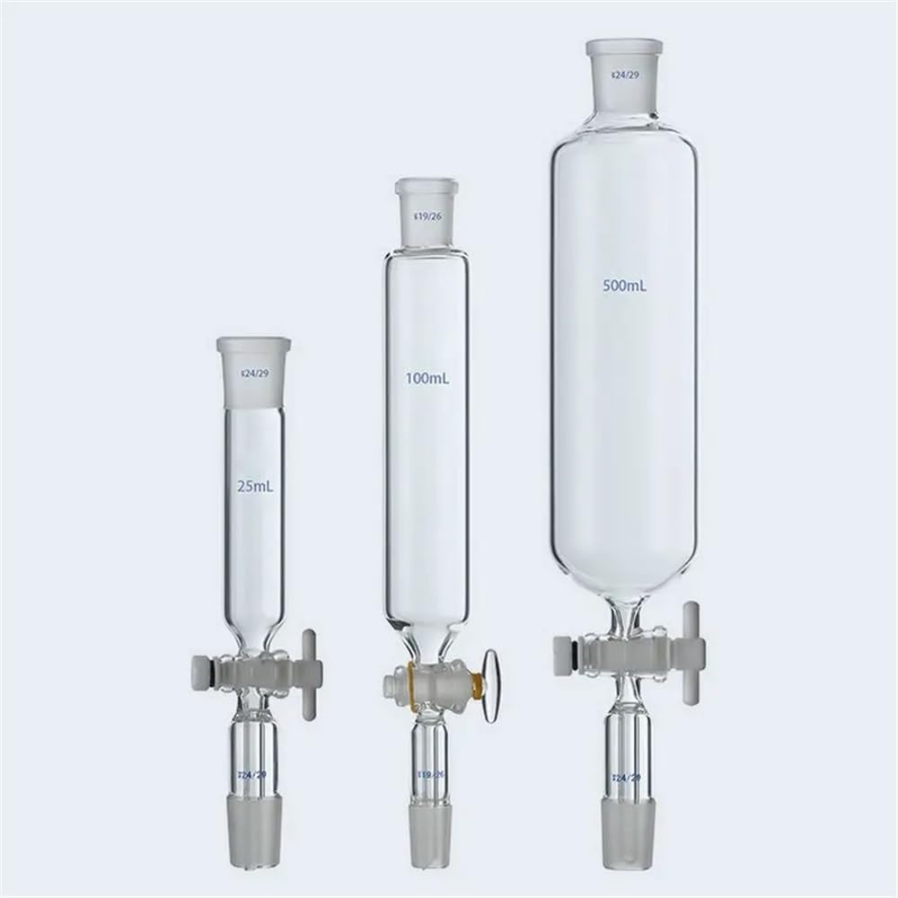Instrumentos y Equipos de Laboratorio Entonnoir de séparation cylindrique en verre de laboratoire, 1 pièce, 10 ml à 1000 ml, for expériences(1000ml 24x24)