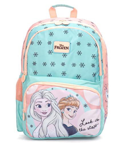 Image of STRIDERS Frozen School Bag for Kids | Fun Lightweight Durable Backpack | Padded Comfortable Straps & Sparkling Design | Ideal for School Adventures | 14 inches