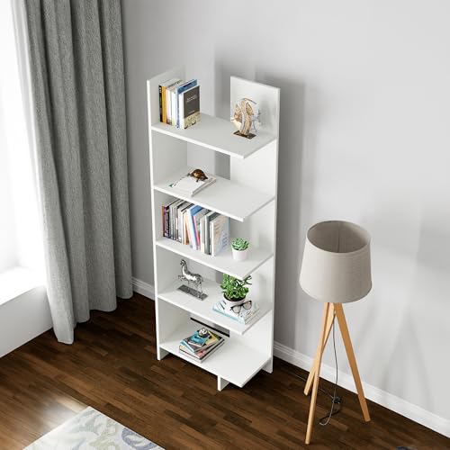Libreria Vireftere A 5 Ripiani 176 X 62 X 29 Cm - Bianco [En.Casa] - 3