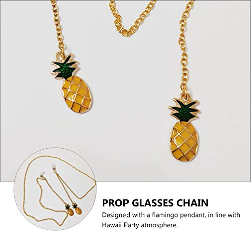 ABOOFAN Abacaxi Pingente Cadeias De Óculos Óculos Titular Strap Retentor de Óculos de Leitura Cadeia