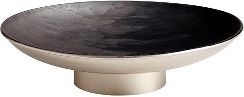 Cyan Design 10690 Dual Tone Matt and Black Pearl Plate