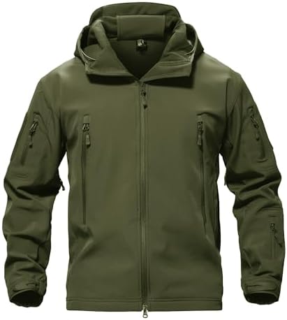 TACVASEN Men's Special Ops Military Tactical Soft Shell Jacket Coat