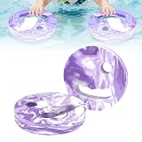 Aqua Fitness Discs, 2Pcs EVA Foam Handheld Swimming Training Kickboards, Pool Fitness Equipment Water Exercise Device for Adults and Teenagers Aquatic Aerobics Resistance Training (Purple)