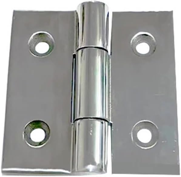 Cabinet Door Hinge 304 Stainless Steel Distribution Cabinet Hinge HardwareDoor Drawer Cabinet Connector Furniture Hardware (Color : Polishing-Steel)