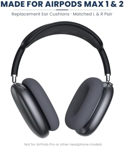Ear Cushions for AirPods Max 1 & 2 Headphones, Mesh Replacement Earpads